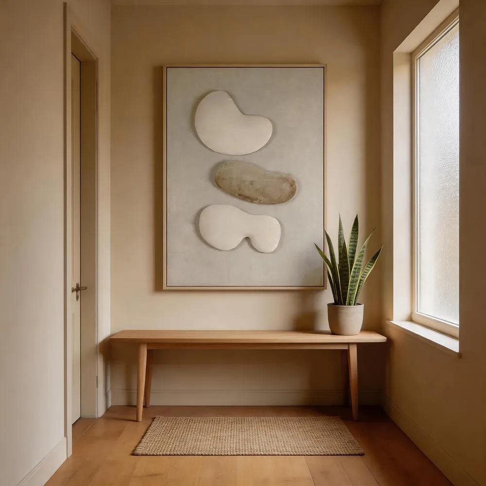 现代轻奢立体实物LED装饰画 抽象几何艺术挂画 客厅沙发背景墙壁画
