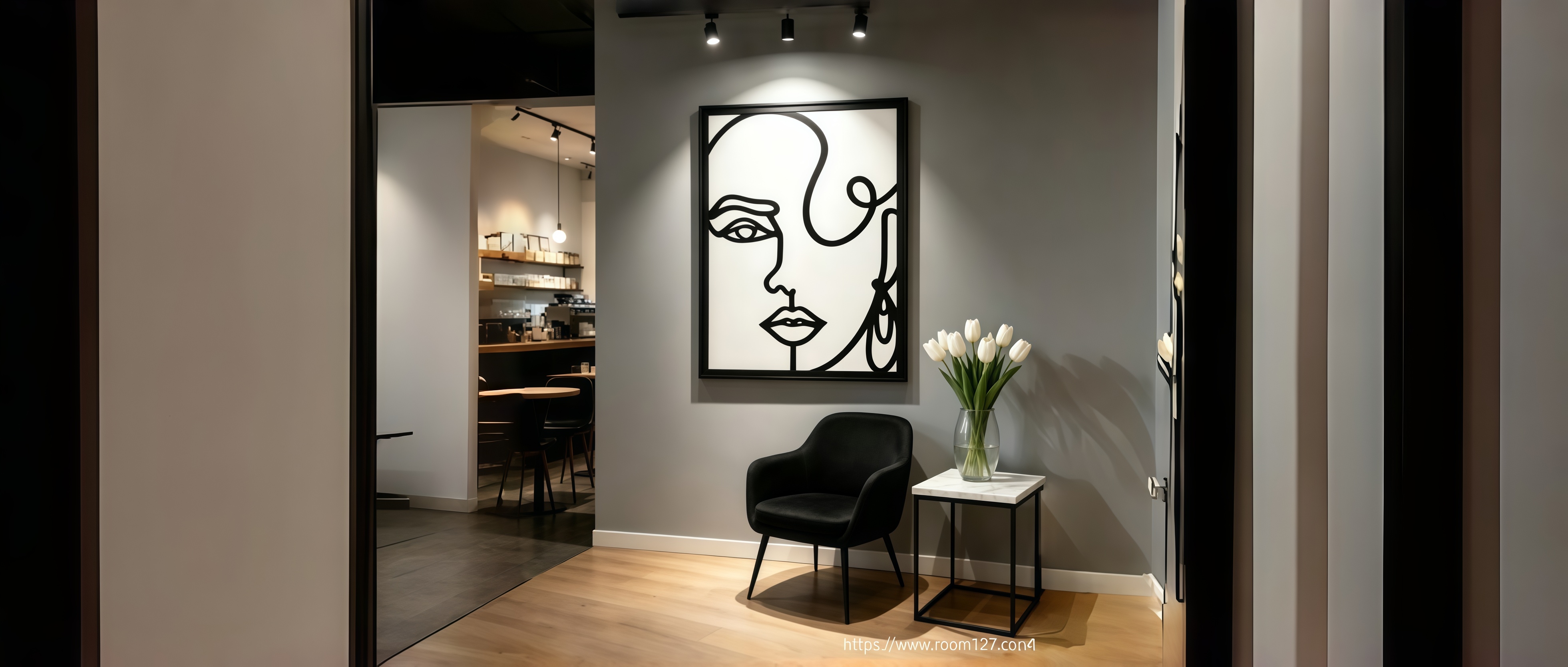 Minimalist One-Line Face Wall Art
